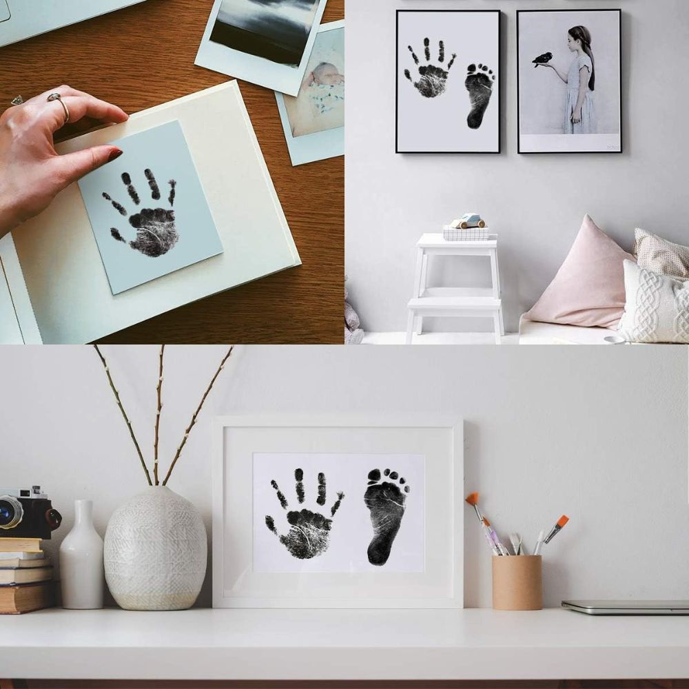Inkless Baby Foot & Hands Print Kit (Including Cards and Inkpad)